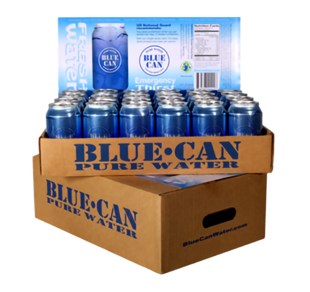 6-Pack of Blue Can Emergency Drinking Water