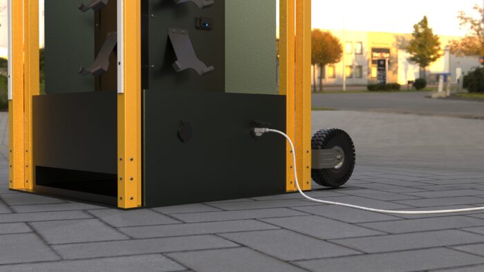 Image of the EPU-824, a portable Emergency Solar Charging Station designed for reliable emergency device charging and solar-powered device charging. This solar charging station offers efficient power for critical needs, making it the ideal emergency solar-powered device charging station during emergencies.